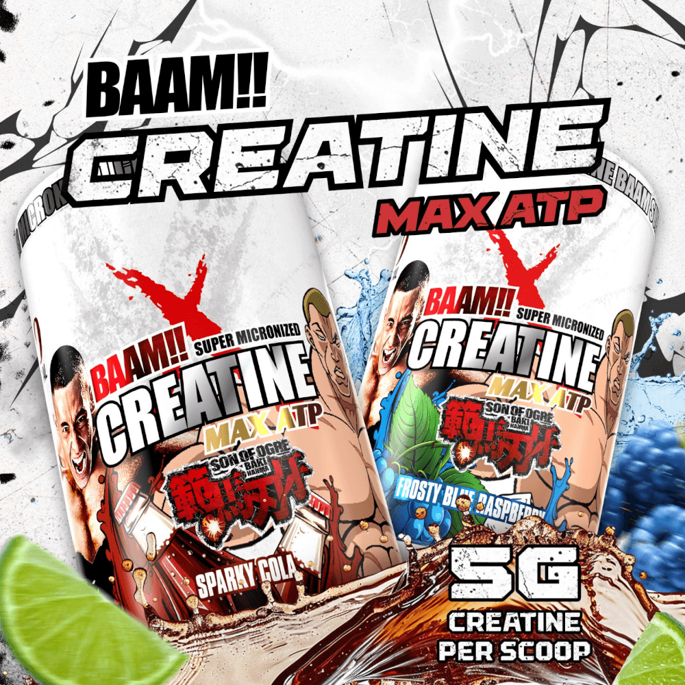 ครีเอทีน BAAM CREATINE 5000 - BLUE RASPBERRY 600 G [BAKI]_2