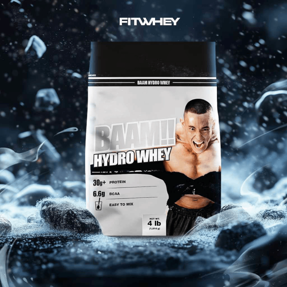 เวย์โปรตีนไฮโดรไลซ์ BAAM HYDRO WHEY - 4 LB GREEN APPLE_2