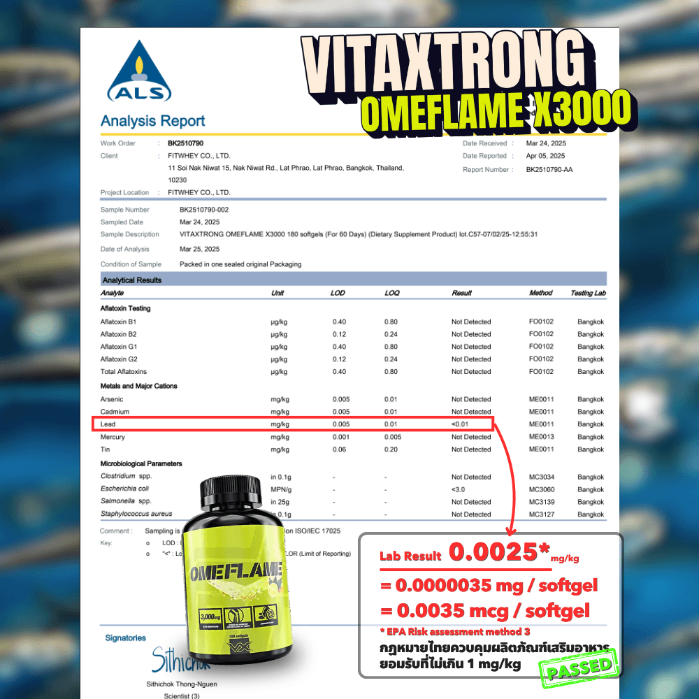 น้ำมันปลา VITAXTRONG OMEFLAME - 180 เม็ดซอฟต์เจล_3