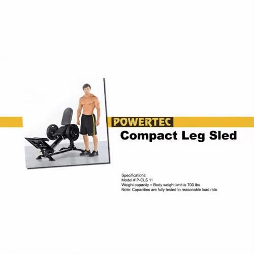 อุปกรณ์ออกกำลังกาย FITWHEY POWERTEC อุปกรณ์ COMPACT LEG SLED