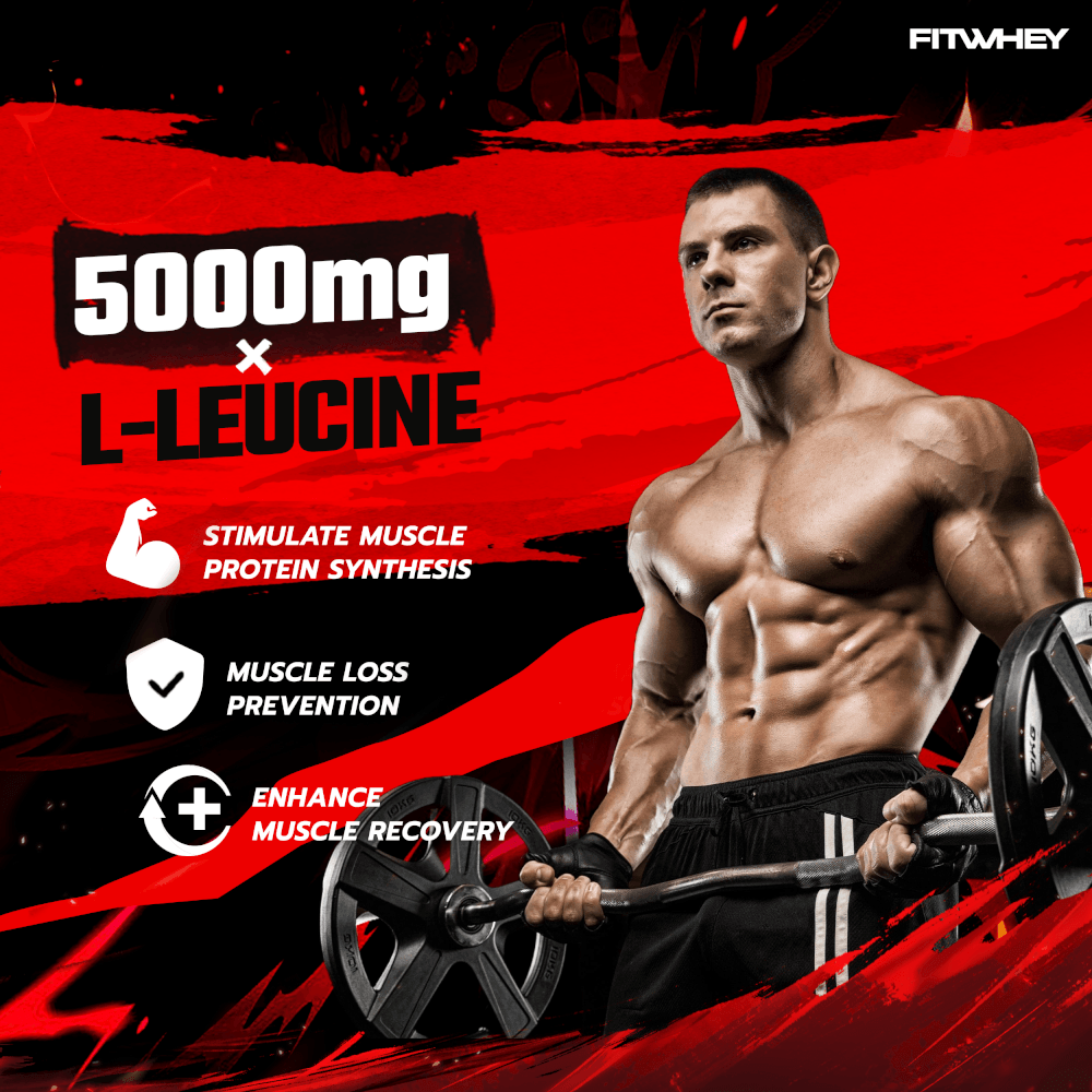 ผลิตภัณฑ์เสริมอาหาร FITWHEY SUPPLEMENTS L-LEUCINE 5000 300 G_5