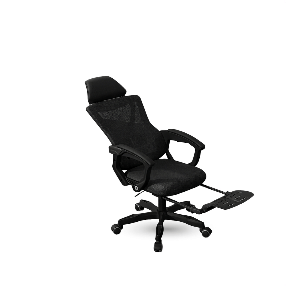 เก้าอี้เกมมิ่ง ELIFE GC-08 สีดำ ปรับเอนนอนและปรับขึ้นลงได้