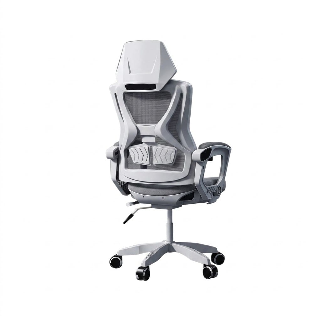 เก้าอี้เกมมิ่ง ELIFE GC-11 PRO สีขาว ปรับเอนนอนและปรับขึ้นลงได้_0