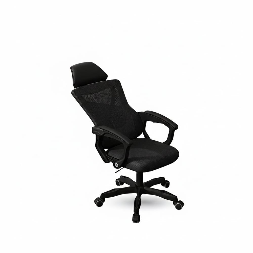 เก้าอี้เกมมิ่ง ELIFE GC-06 สีดำ ปรับเอนนอนและปรับขึ้นลงได้