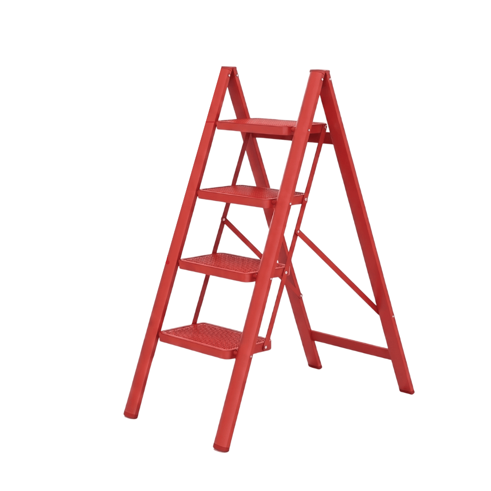 บันได STEP 4 ขั้น ELIFE รุ่น LA-03 สีแดง_0