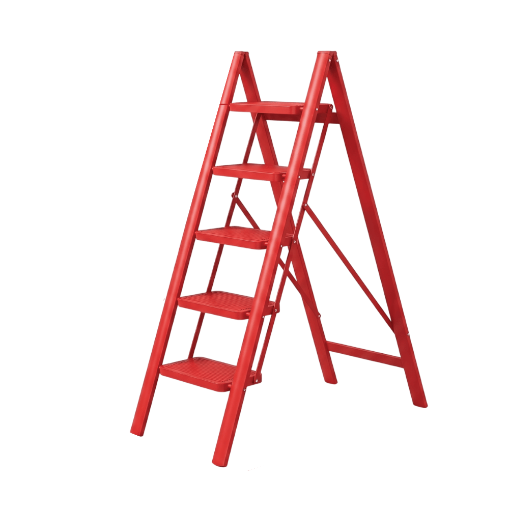 บันได STEP 5 ขั้น ELIFE รุ่น LA-04 สีแดง_0