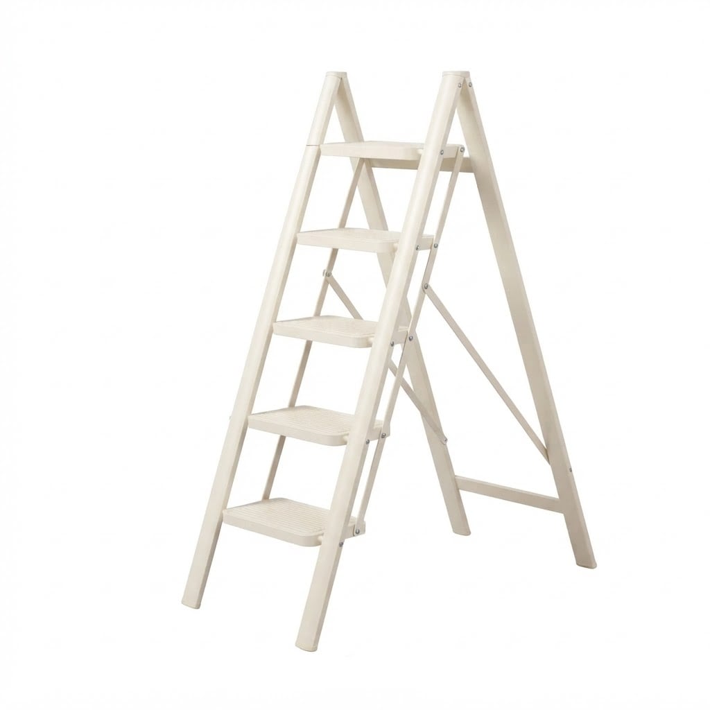 บันได STEP 5 ขั้น ELIFE รุ่น LA-08 สีขาว_0
