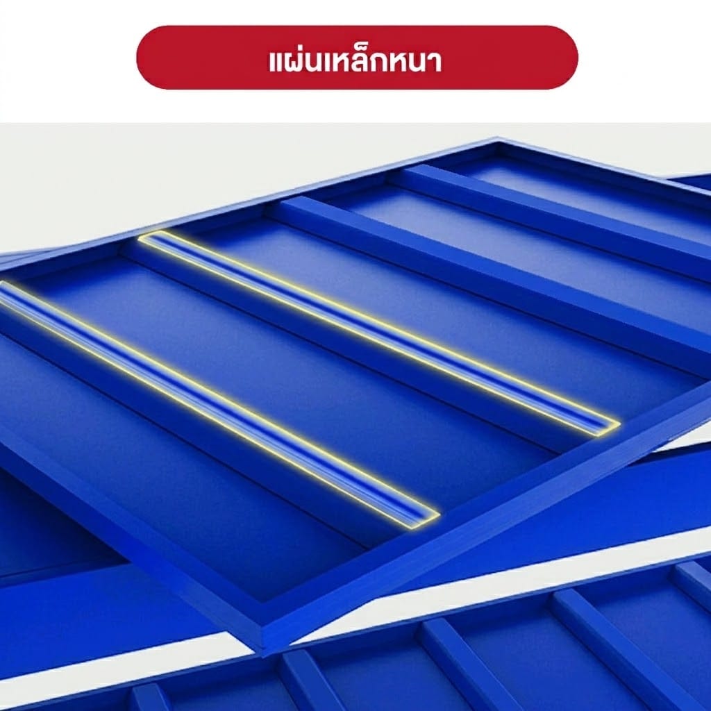 ชั้นวางของโล่ง 4 ชั้น ELIFE 200X200X60 ซม. สีน้ำเงิน หนา_2