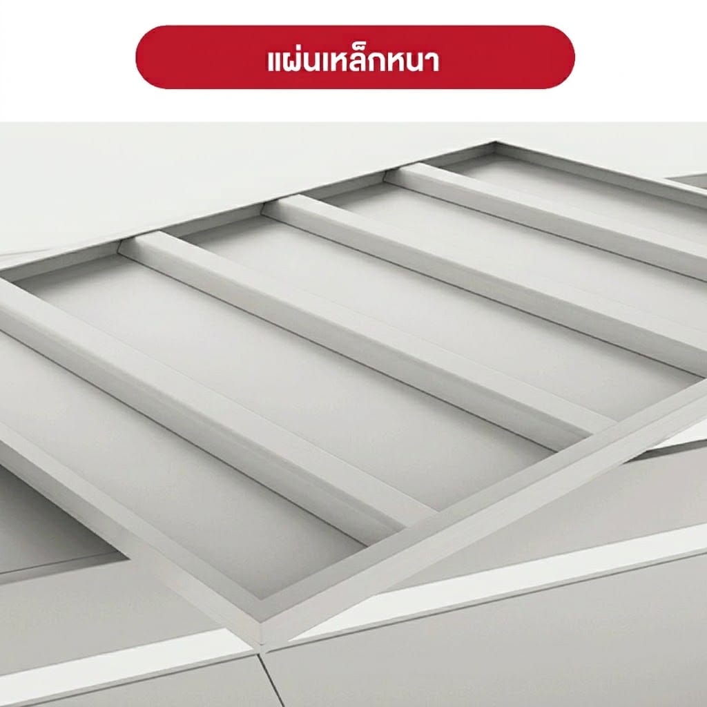 ชั้นวางของโล่ง 4 ชั้น ELIFE 200X200X60 ซม. สีเทา หนา_2