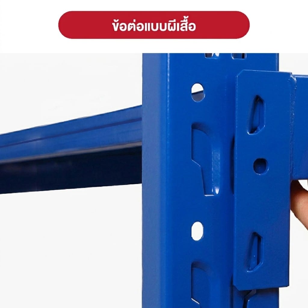 ชั้นวางของโล่ง 4 ชั้น ELIFE 200X200X60 ซม. สีน้ำเงิน หนา_3