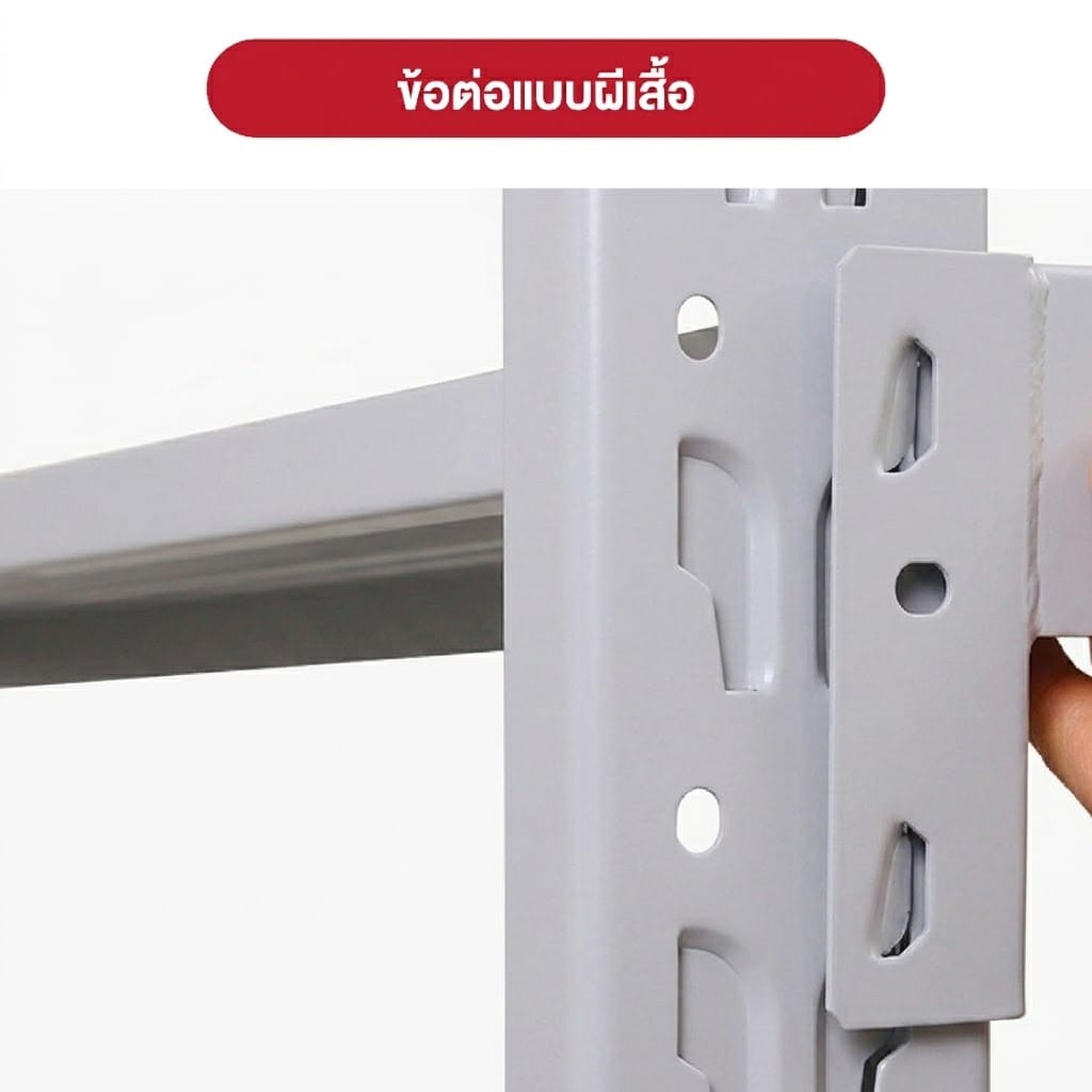 ชั้นวางของโล่ง 4 ชั้น ELIFE 200X200X60 ซม. สีเทา หนา_3