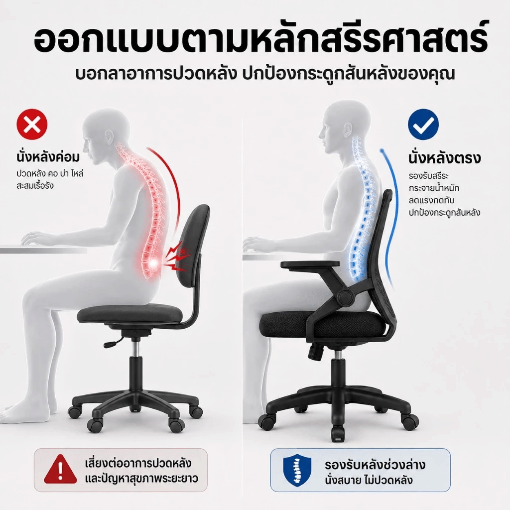 เก้าอี้สำนักงาน ELIFE GC-14 สีขาว_4