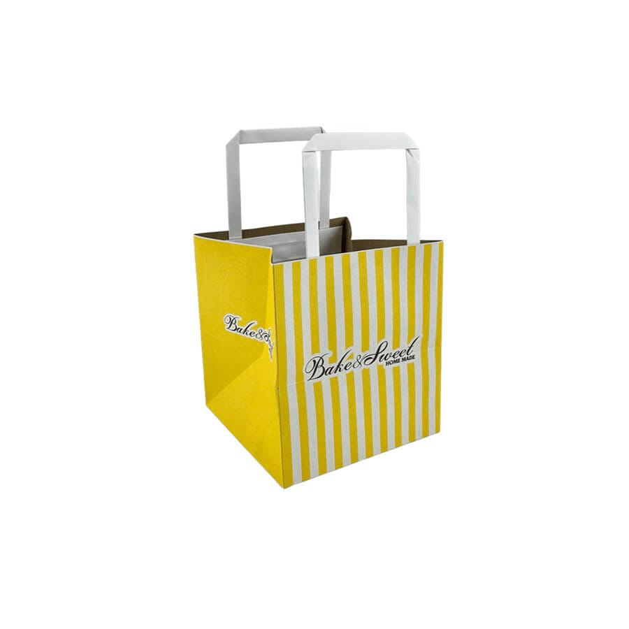 ถุงใส่กล่องเค้ก SCP PACKING 1/2 ปอนด์ ขนาด 6.5 X 7 X 6.5 นิ้ว สีเหลือง (1 แพ็ค 50 ใบ)