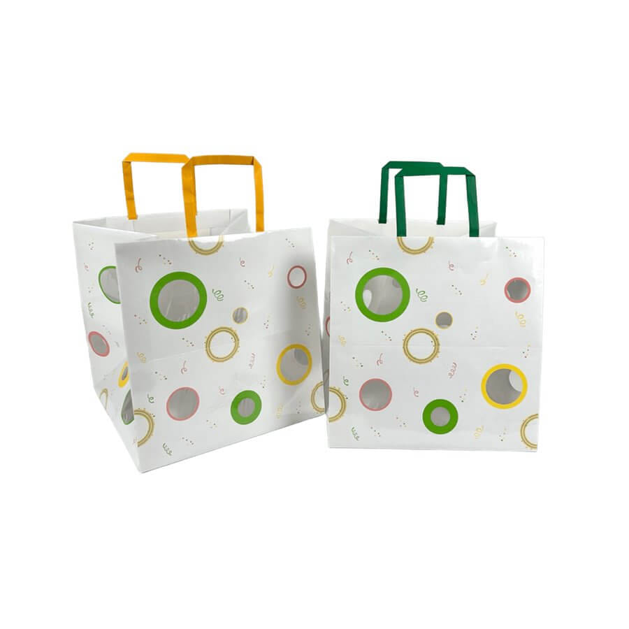 ถุงใส่กล่องเค้ก SCP PACKING 3 ปอนด์ ขนาด 11 X 10.75 X 12 นิ้ว (หูหิ้วคละสี) (1 แพ็ค 50 ใบ)_0