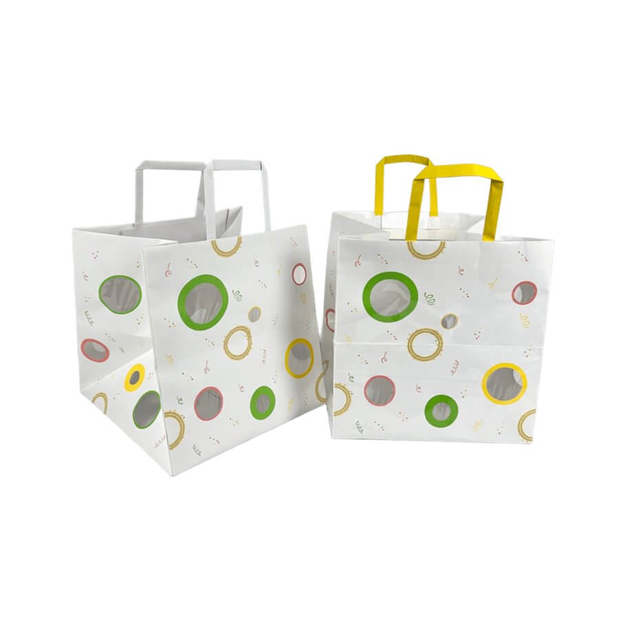ถุงใส่กล่องเค้ก SCP PACKING 3 ปอนด์ ขนาด 11 X 10.75 X 12 นิ้ว (หูหิ้วคละสี) (1 แพ็ค 50 ใบ)_2