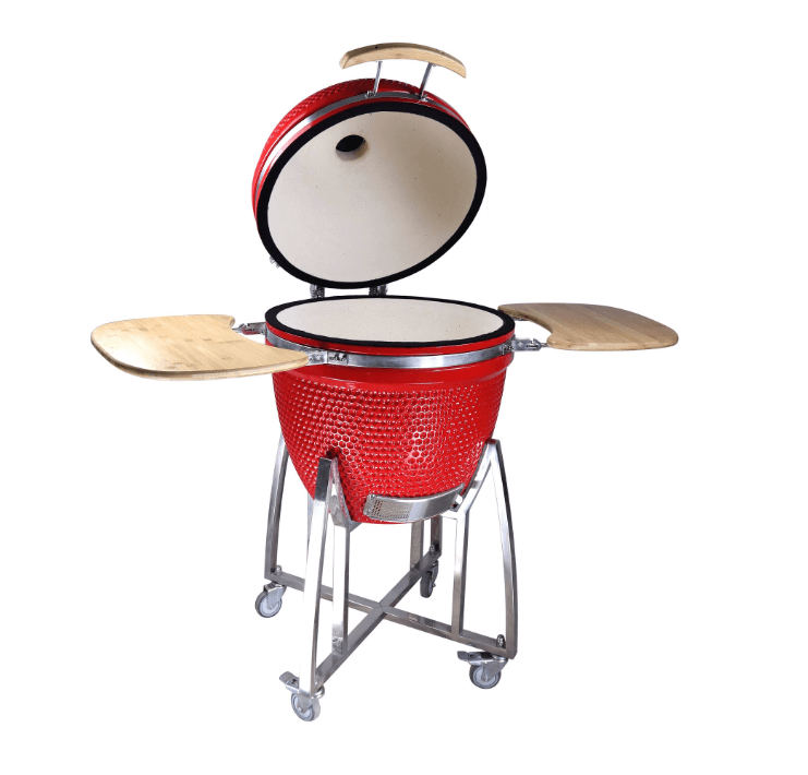 เตาถ่านบาร์บีคิว KINGBE KAMADO 18 นิ้ว สีแดง_0