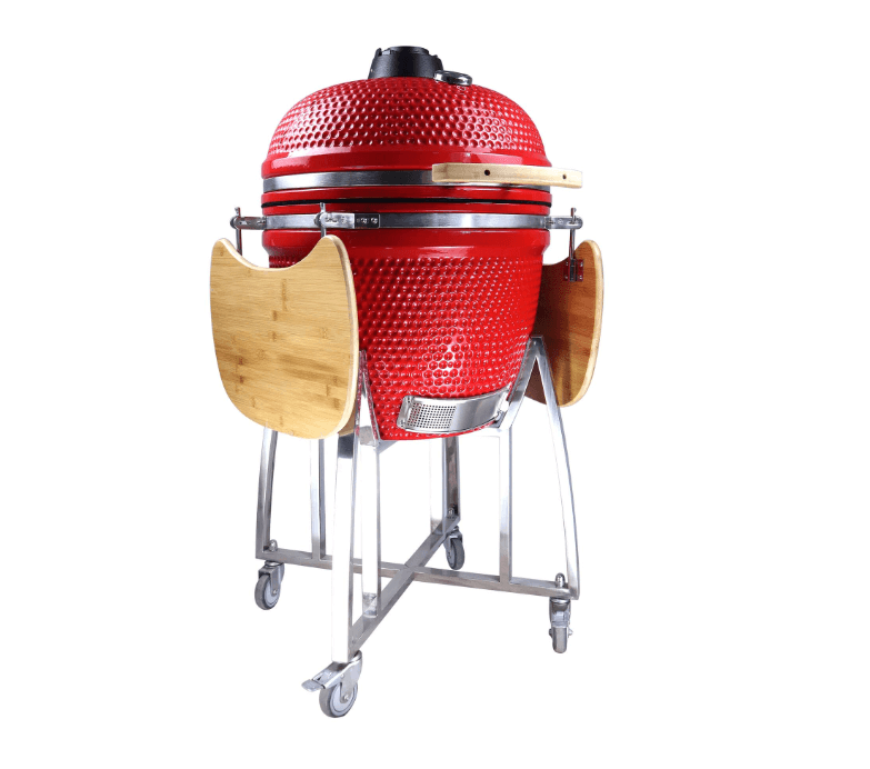 เตาถ่านบาร์บีคิว KINGBE KAMADO 18 นิ้ว สีแดง_2
