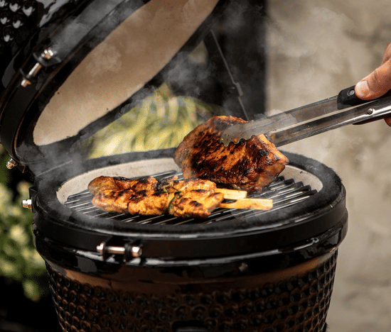 เตาถ่านบาร์บีคิว KINGBE KAMADO 13 นิ้ว สีดำ
