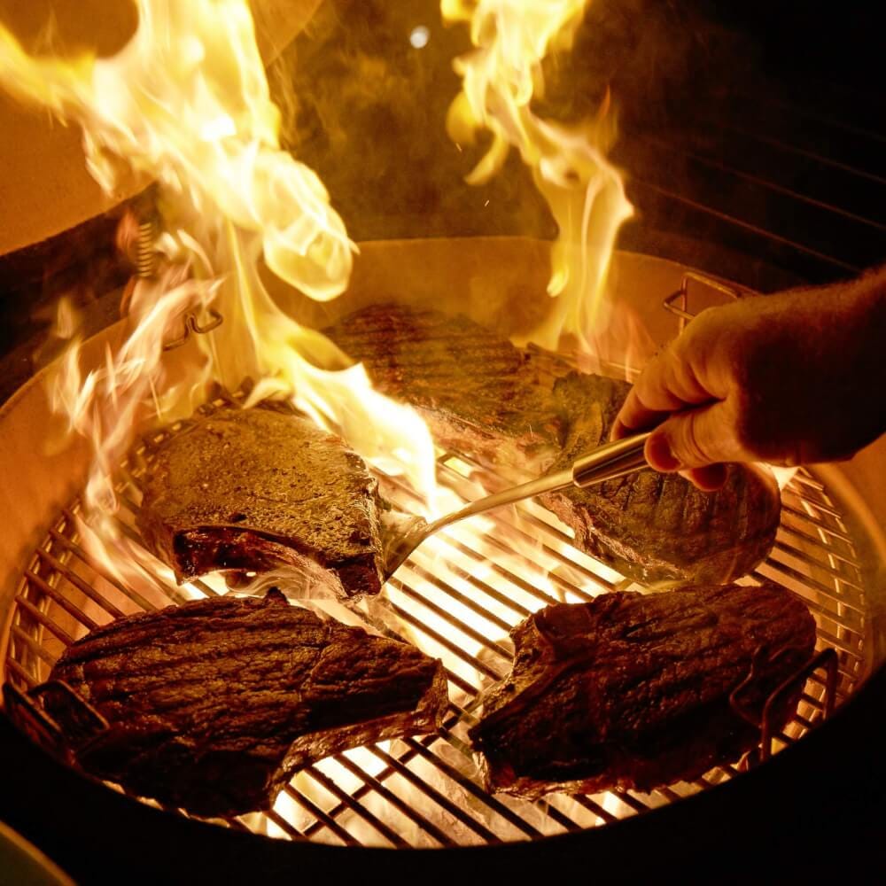 เตาถ่านบาร์บีคิว KINGBE KAMADO 18 นิ้ว สีแดง_10