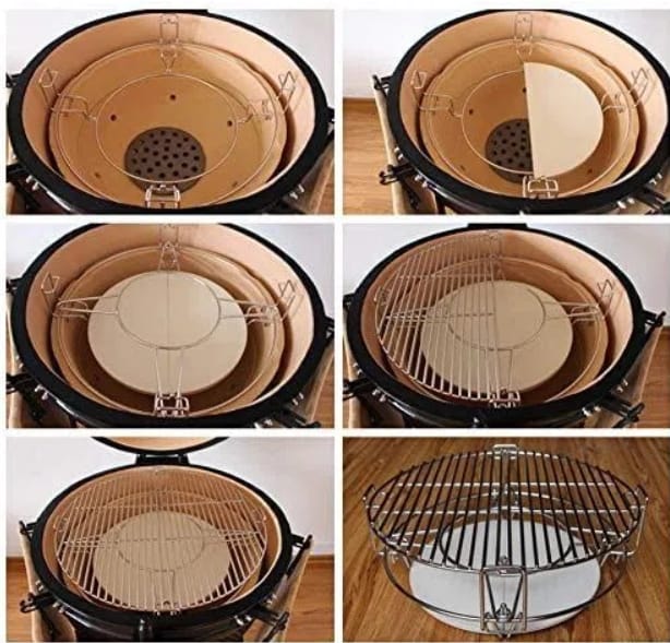 ชุดจัดโซนความร้อนและระดับย่าง KINGBE KAMADO 23.5นิ้ว_6