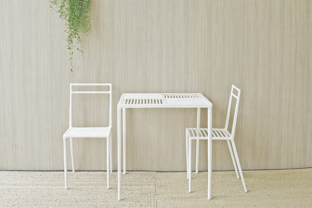ชุดสนาม 2 ที่นั่ง INGFAH PATIO & OUTDOOR FURNITURE รุ่น POTTER COLLECTION สีขาวงาช้าง_1