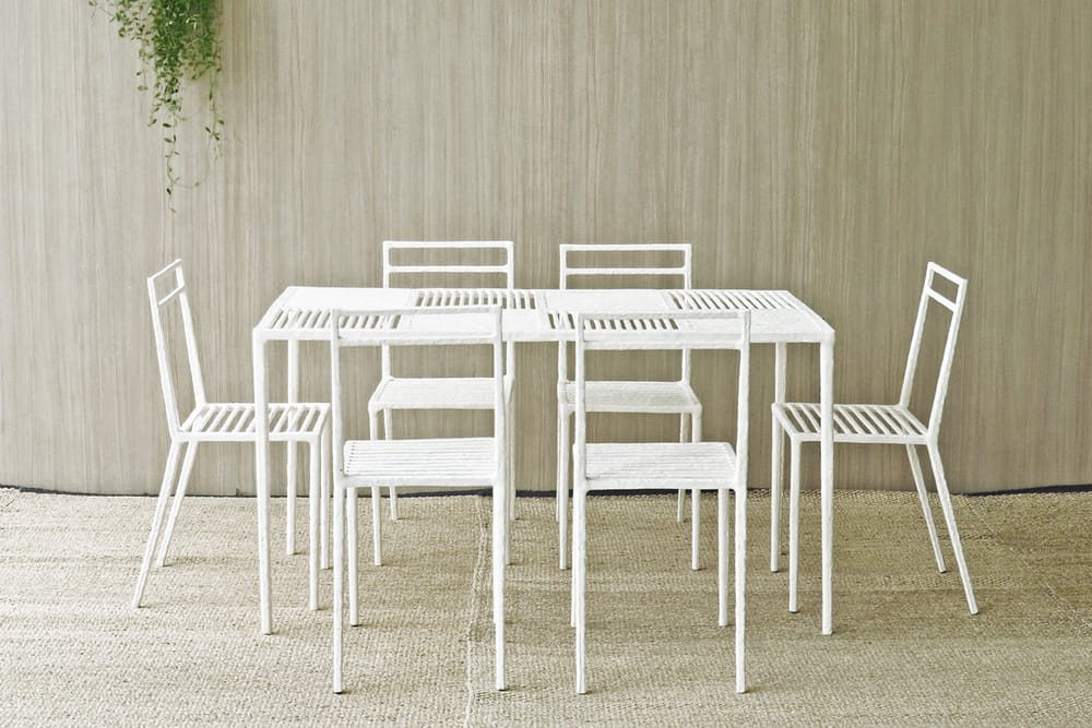 ชุดสนาม 6 ที่นั่ง INGFAH PATIO & OUTDOOR FURNITURE รุ่น POTTER COLLECTION สีขาวงาช้าง_1
