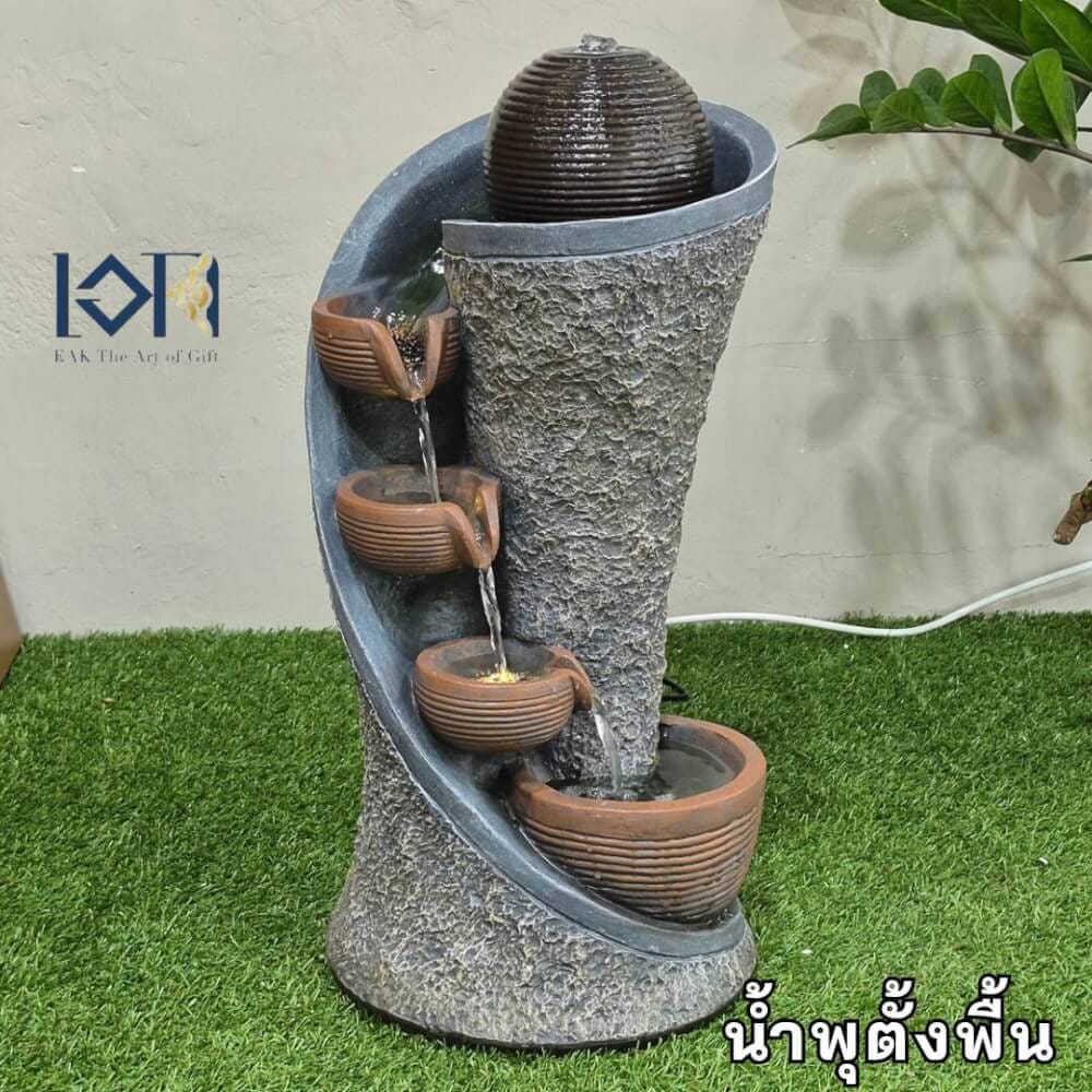 น้ำพุตั้งพื้น EAKGIFT รุ่น1250205AL ขนาดกลาง เสริมฮวงจุ้ยเรียกทรัพย์โชคลาภ