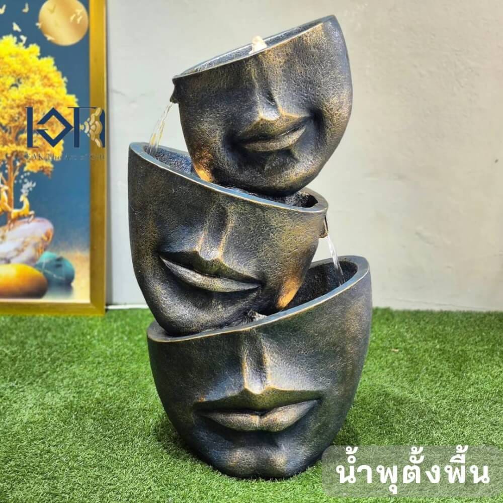 น้ำพุตั้งพื้น EAKGIFT รุ่นFF3002 สไตล์คลาสสิกความหมายดีเสริมฮวงจุ้ย