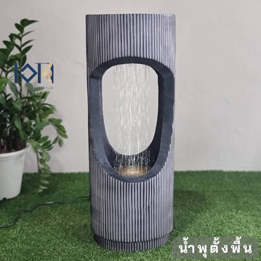 น้ำพุตั้งพื้น EAKGIFT รุ่นMZ16088GA สไตล์คลาสสิกตกแต่งบ้านเสริมฮวงจุ้ย