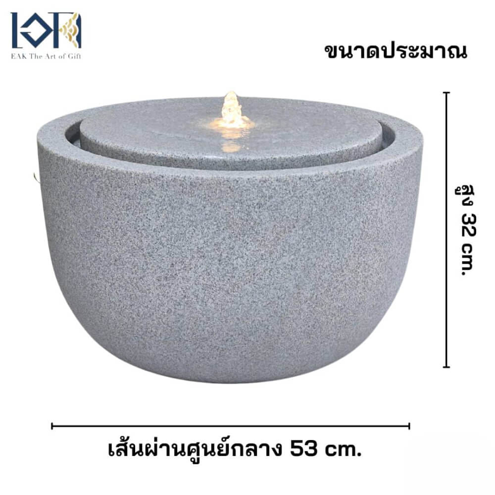 น้ำพุล้นตั้งพื้น EAKGIFT รุ่นGRANILITE MZ16168JA ทันสมัยเสริมฮวงจุ้ย