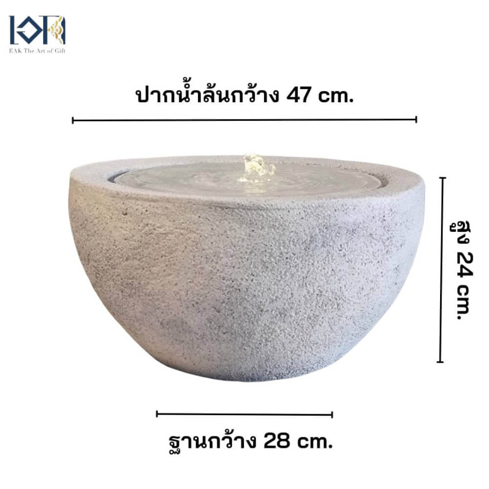 น้ำพุล้นตั้งพื้น EAKGIFT รุ่น2208W สไตล์โมเดิร์นทันสมัยเสริมฮวงจุ้ย