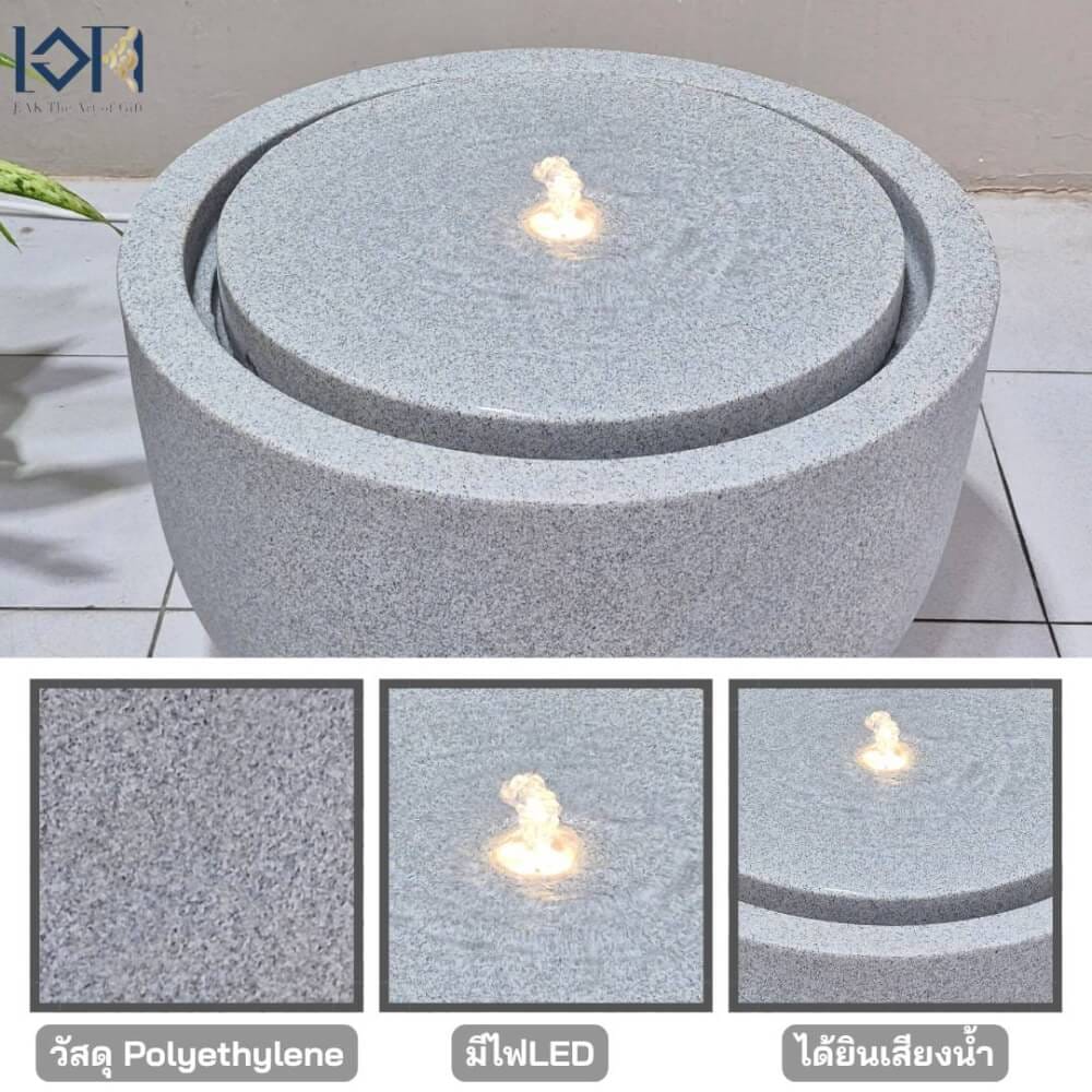 น้ำพุล้นตั้งพื้น EAKGIFT รุ่นGRANILITE MZ16168JA ทันสมัยเสริมฮวงจุ้ย