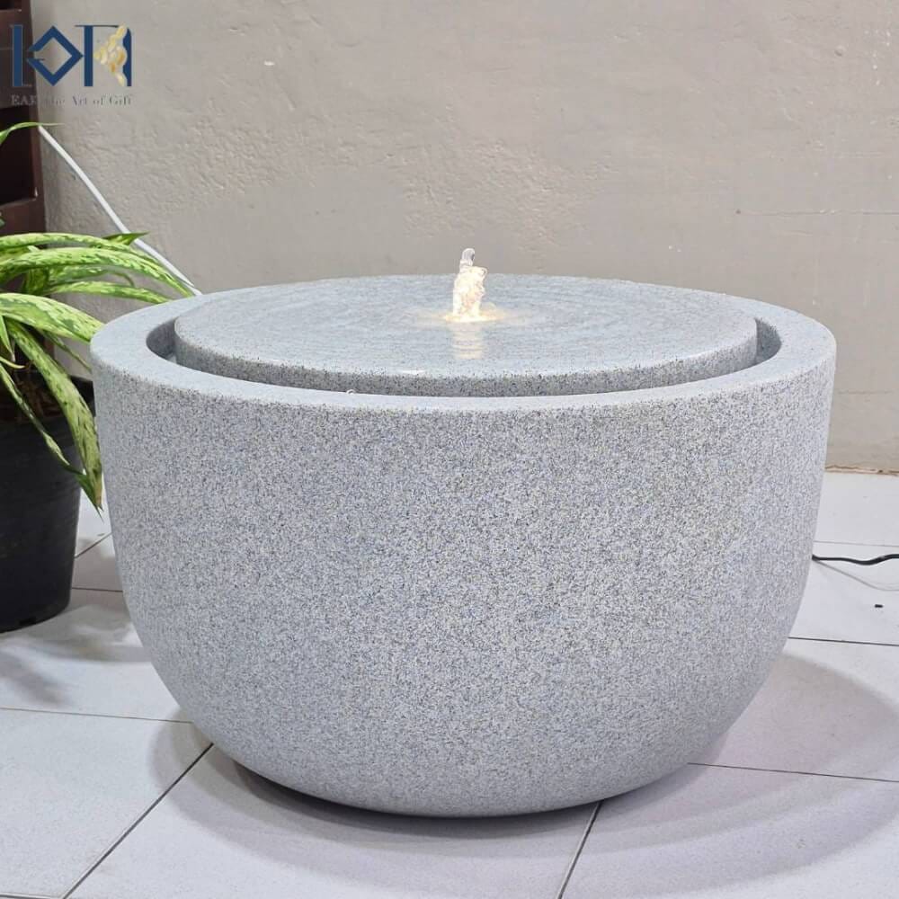 น้ำพุล้นตั้งพื้น EAKGIFT รุ่นGRANILITE MZ16168JA ทันสมัยเสริมฮวงจุ้ย