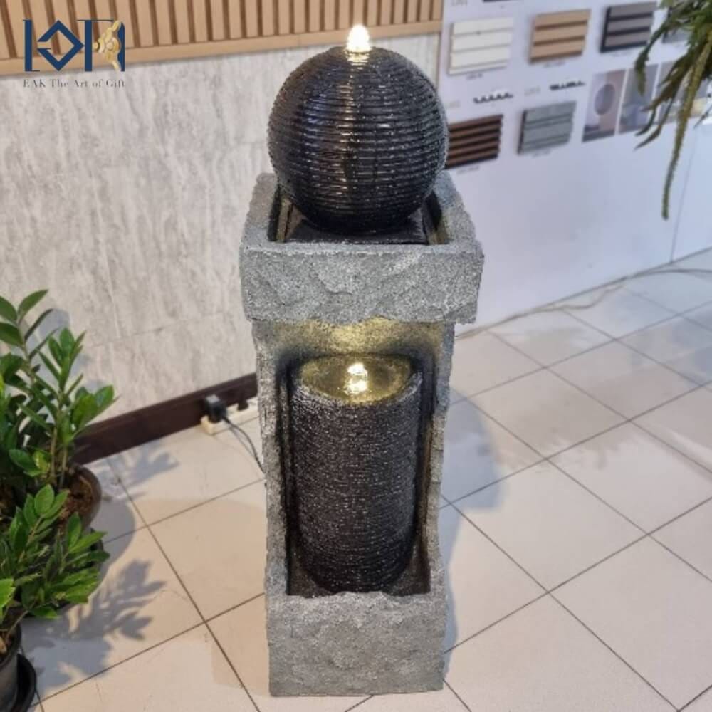 น้ำพุตั้งพื้นเสริมฮวงจุ้ย EAKGIFT รุ่น22033 สไตล์โมเดิร์น