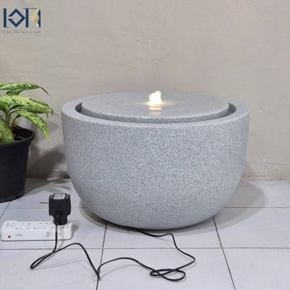 น้ำพุล้นตั้งพื้น EAKGIFT รุ่นGRANILITE MZ16168JA ทันสมัยเสริมฮวงจุ้ย