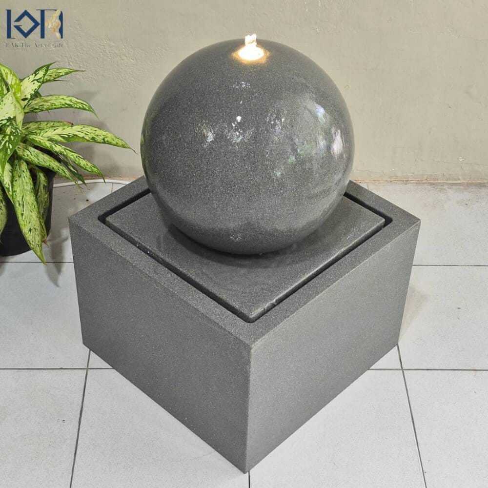 น้ำพุล้นตั้งพื้นเสริมฮวงจุ้ย EAKGIFT รุ่นGRANILITE MZ16166JB สไตล์โมเดิร์น