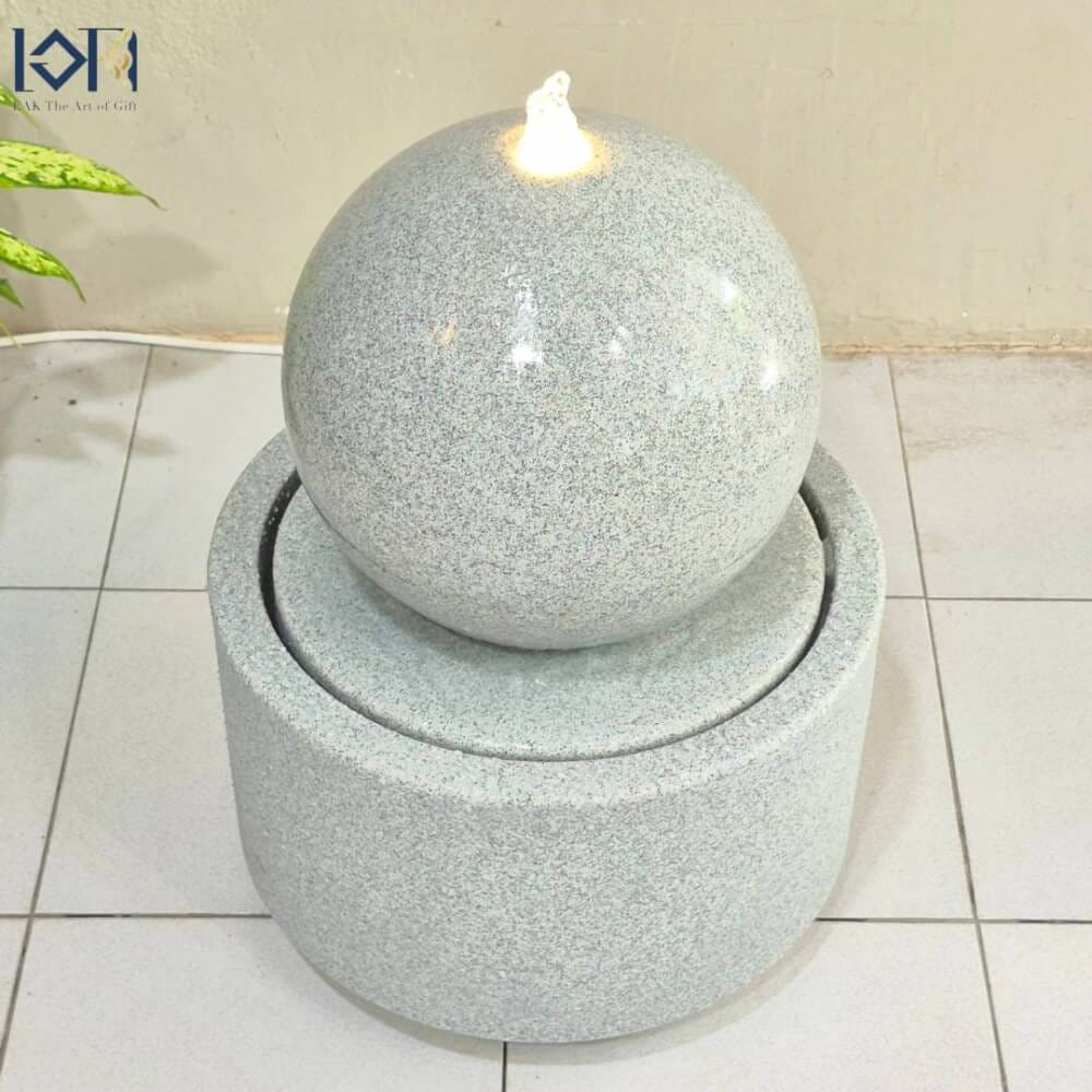 น้ำพุล้นตั้งพื้น EAKGIFT รุ่นGRANILITE MZ16126JB ดีไซน์ทันสมัยงานสวยหรูคล้ายหิน