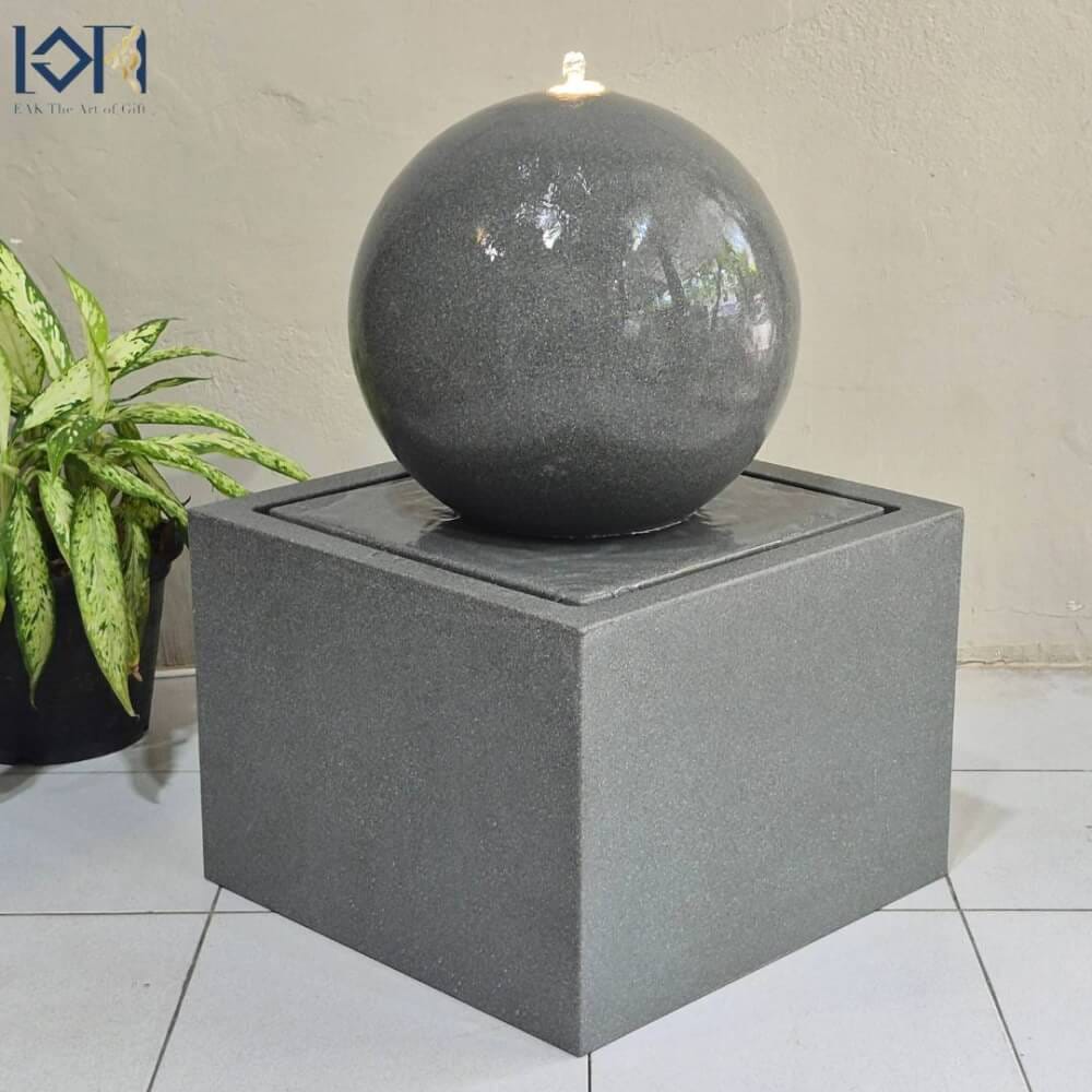 น้ำพุล้นตั้งพื้นเสริมฮวงจุ้ย EAKGIFT รุ่นGRANILITE MZ16166JB สไตล์โมเดิร์น