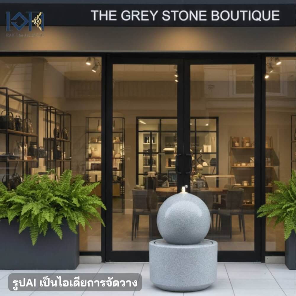 น้ำพุล้นตั้งพื้น EAKGIFT รุ่นGRANILITE MZ16126JB ดีไซน์ทันสมัยงานสวยหรูคล้ายหิน