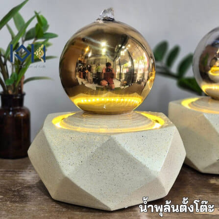 น้ำพุล้นตั้งโต๊ะ EAKGIFT รุ่น8316AG โมเดิร์นทันสมัยสวยหรูเสริมฮวงจุ้ย_1