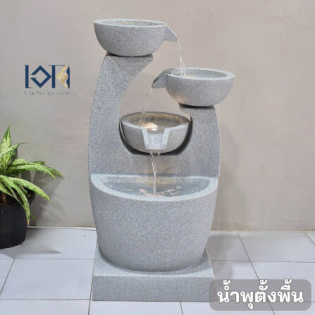 น้ำพุตั้งพื้นแต่งบ้าน EAKGIFT รุ่นGRANILITE MZ16275JA ขนาดใหญ่วางหน้าบ้านจัดสวน_1
