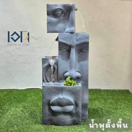 น้ำพุตั้งพื้นตกแต่งบ้าน EAKGIFT รุ่นFF2038 สไตล์อาร์ตโมเดิร์น เสริมฮวงจุ้ย_1
