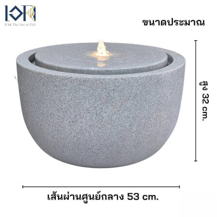 น้ำพุล้นตั้งพื้น EAKGIFT รุ่นGRANILITE MZ16168JA ทันสมัยเสริมฮวงจุ้ย_2