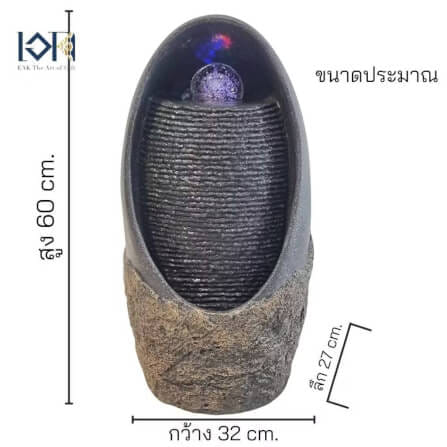 น้ำพุตั้งพื้น EAKGIFT รุ่น23013 สไตล์คลาสสิกเสริมฮวงจุ้ย_2