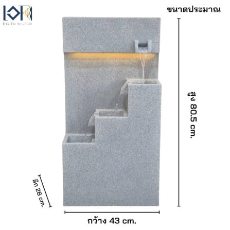 น้ำพุตั้งพื้นเสริมฮวงจุ้ย EAKGIFT รุ่นMZ16357JB วัสดุโพลิเอทิลีน สไตล์โมเดิร์น_2