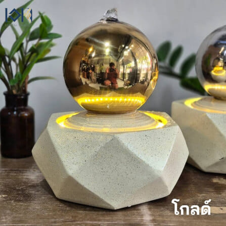 น้ำพุล้นตั้งโต๊ะ EAKGIFT รุ่น8316AG โมเดิร์นทันสมัยสวยหรูเสริมฮวงจุ้ย_5