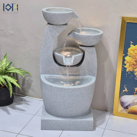 น้ำพุตั้งพื้นแต่งบ้าน EAKGIFT รุ่นGRANILITE MZ16275JA ขนาดใหญ่วางหน้าบ้านจัดสวน_8