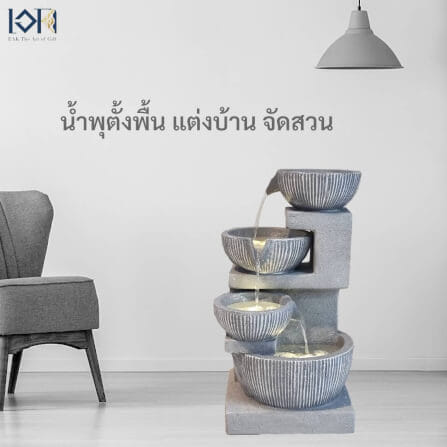 น้ำพุตั้งพื้นเสริมฮวงจุ้ย EAKGIFT รุ่น2020127 สไตล์ทันสมัย วัสดุไฟเบอร์เรซิ่นทนทาน_10