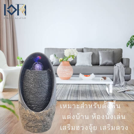 น้ำพุตั้งพื้น EAKGIFT รุ่น23013 สไตล์คลาสสิกเสริมฮวงจุ้ย_9