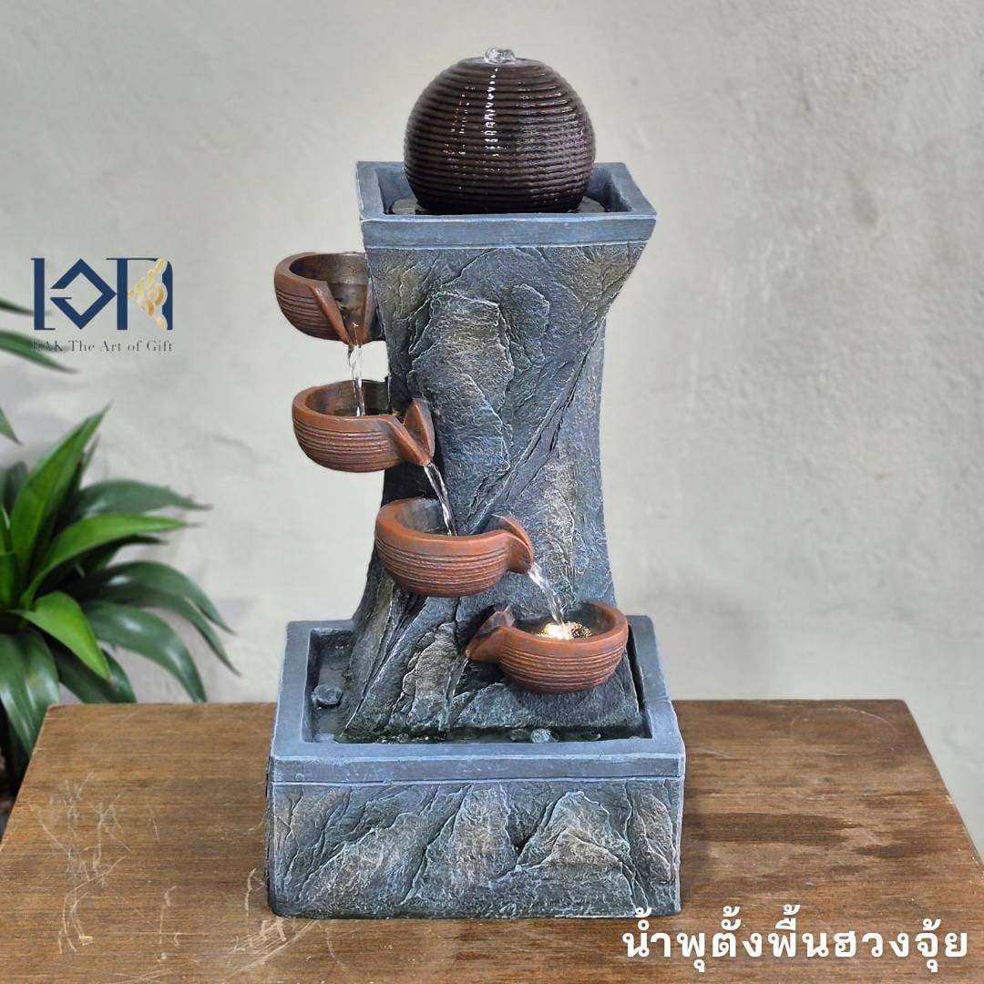 น้ำพุตั้งพื้น EAKGIFT รุ่น1250205AL ขนาดกลาง เสริมฮวงจุ้ยเรียกทรัพย์โชคลาภ_3